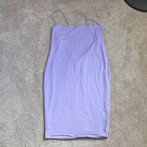 Day & Night Lavender Purple Bodycon Fitted Mini Dress. Size Medium